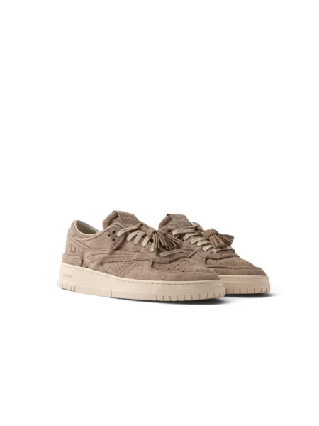 Sneakersy D.a.t.e. zamszowe beżowe