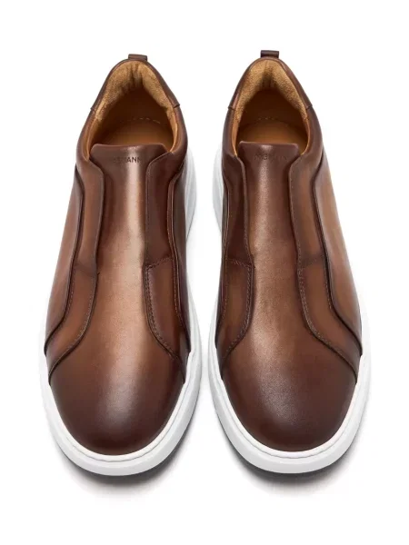 Кожени slip-on маратонки Magnanni кафяво