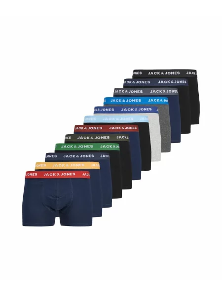 JACK & JONES Boxeri bleumarin / gri deschis / gri amestecat negru