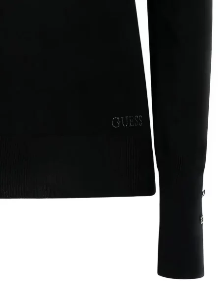 Pulover Guess cu decolteu rotund negru
