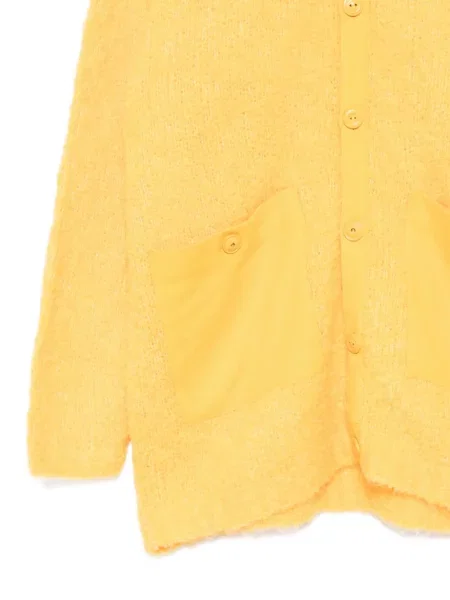 Cardigan Undercover cu decolteu rotund galben