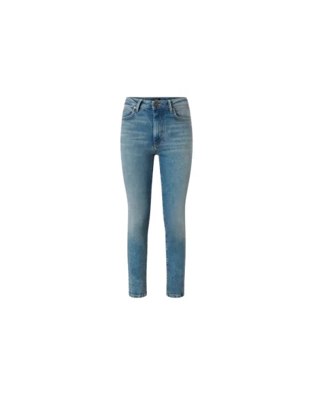 Skinny jeansy skinny Pinko retro ze stretchu niebieskie
