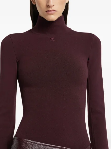 Pulover Courreges lung roșu