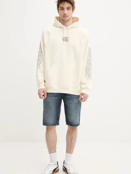 Pulover Vans s kapuco bež