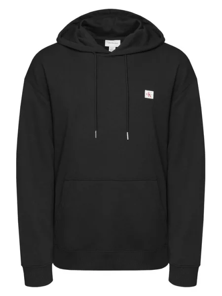 Hoodie Calvin Klein Jeans s kapuco črna