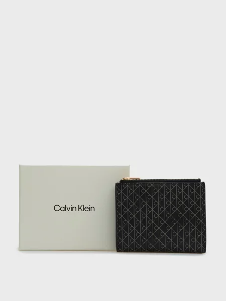Кошелек Calvin Klein с принтом черный