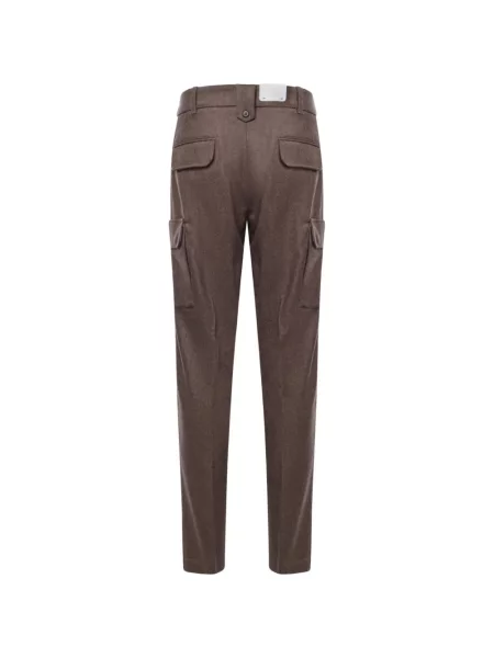 Pantaloni cargo Eleventy maro
