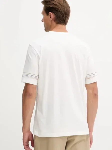 Tričko PS Paul Smith s potiskem bílá