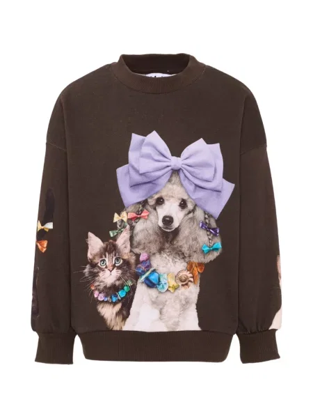 Sweter dziecięcy Molo brązowy