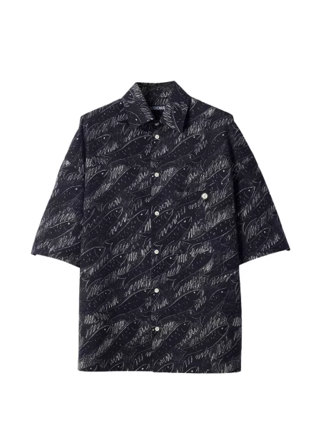 Scurt cămașă Jacquemus cu imagine negru