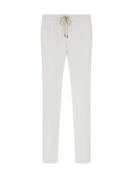 Boggi Milano Pantaloni cu dungă alb