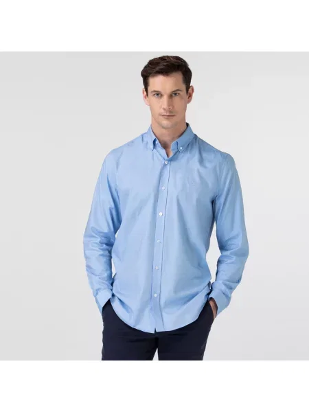 Lacoste сорочка синя
