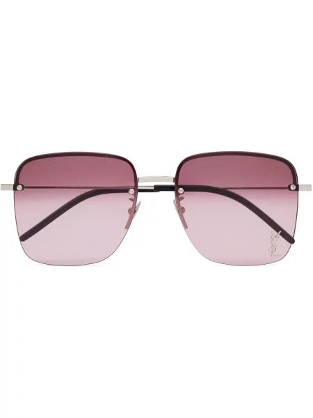 Слънчеви очила Saint Laurent Eyewear с градиентным принтом розово