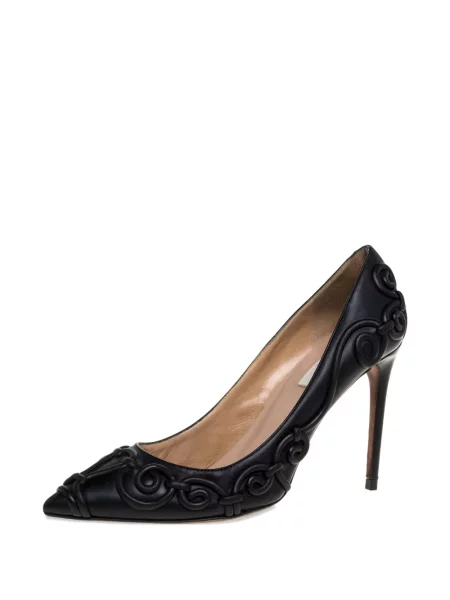 Kožené lodičky Valentino Garavani Pre-owned černé