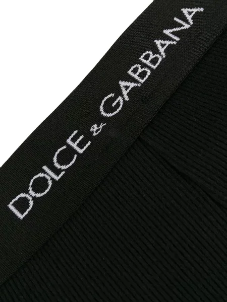 Kalhotky Dolce & Gabbana jersey s autogramem černé