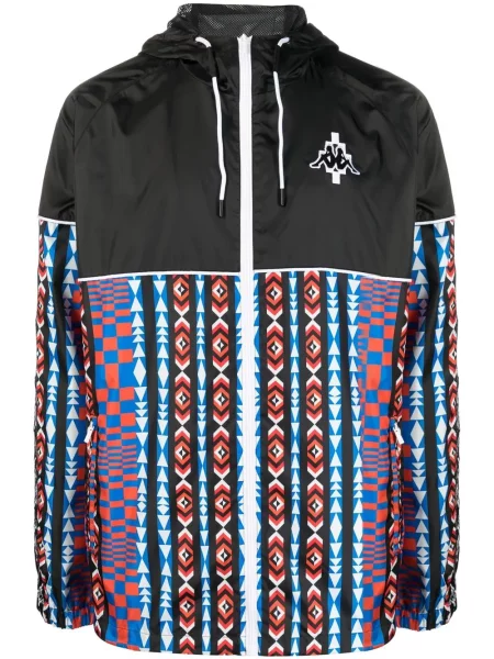 Geacă Marcelo Burlon County Of Milan cu imagine cu imprimeu geometric negru