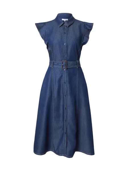 TOMMY HILFIGER Rochie tip bluză denim albastru