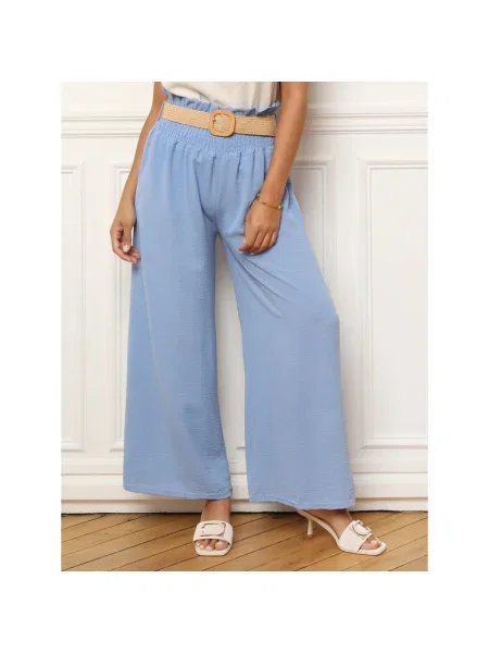 Pantaloni La Modeuse albastru