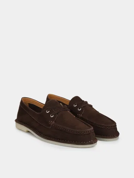 Замшевые мокасины Emmelie Delage X Intertop коричневые