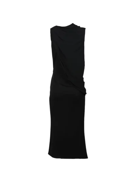 Rochie Tom Ford cu decolteu în V drapată negru