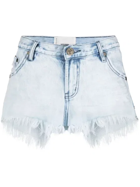 Pantaloni scurți din denim One Teaspoon albastru