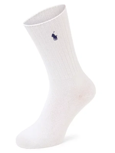 Polo Ralph Lauren Vysoké pánske ponožky biela