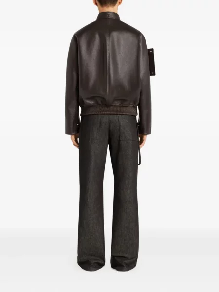 Geanta de piele Courreges maro