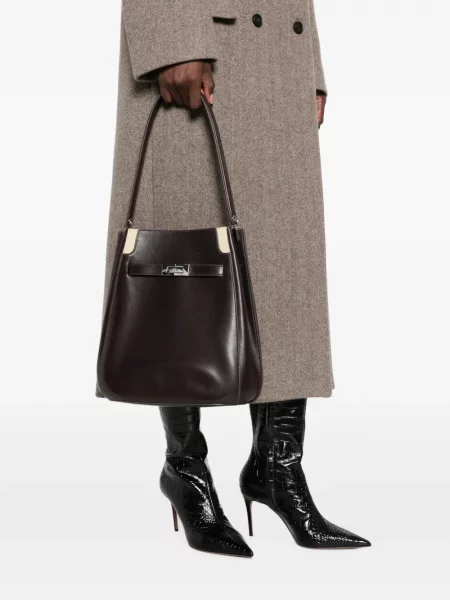 Geantă Tory Burch maro
