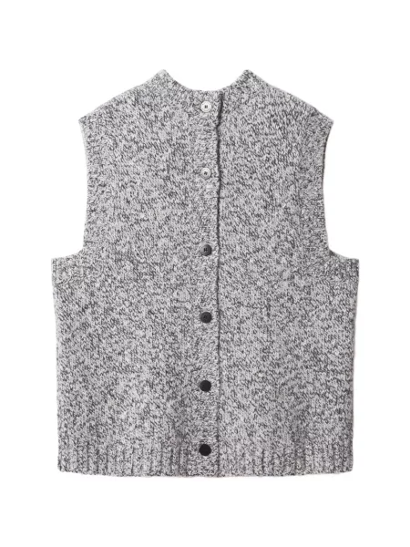 Top Maison Kitsune tricotate gri