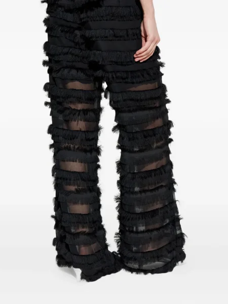 Pantaloni Munthe cu franjuri negru