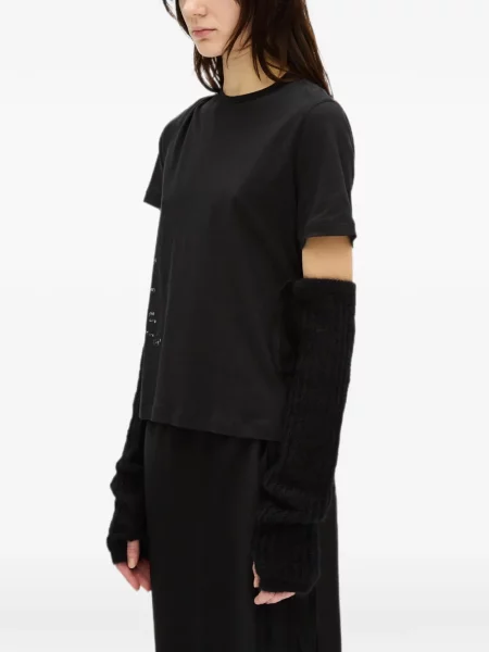 Mănuși Ann Demeulemeester tricotate negru