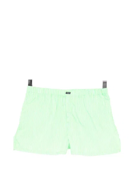 Pantaloni scurți Vetements cu dungi verde