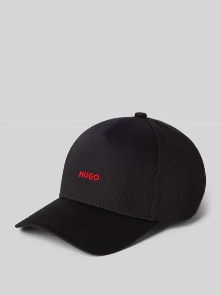 Czapka z daszkiem i wyhaftowanym logo model ‘Cara’ Hugo czarna