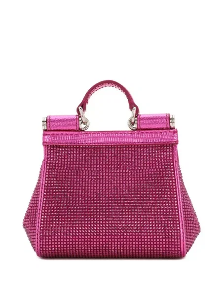 Кристал шопинг чанта Dolce & Gabbana розово