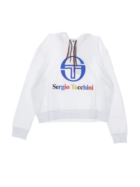 Bluza z kapturem Sergio Tacchini o skróconej długości biała