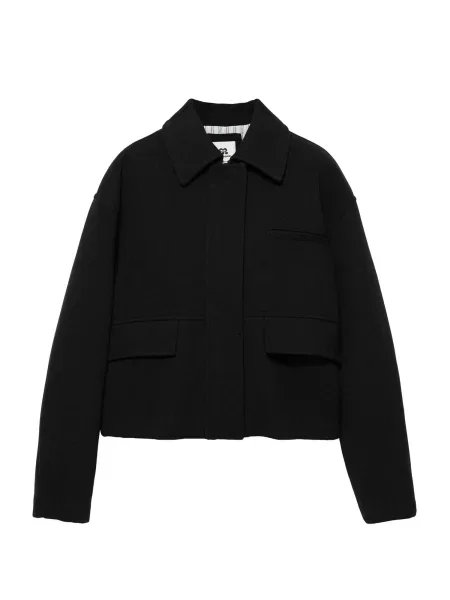 Pull&Bear Geacă de primăvară-toamnă negru