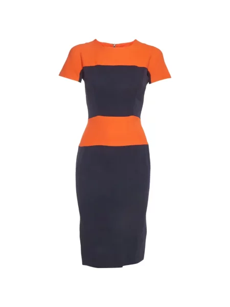 Scurt rochie midi Victoria Beckham albastru