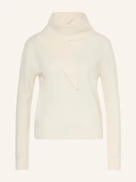 Claudie Pierlot Sweter Z Odpinanym Kołnierzem weiss