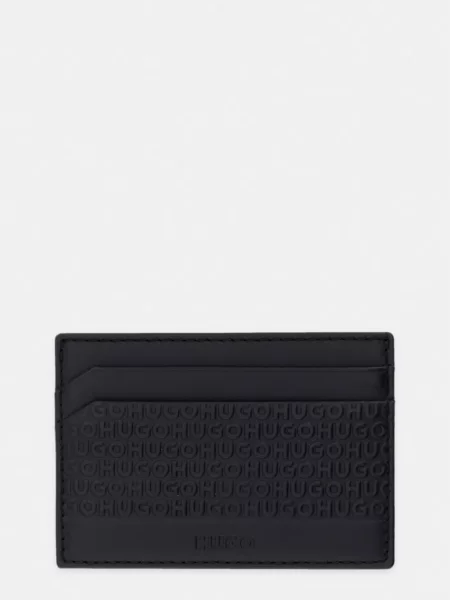 HUGO etui na karty skórzane ETHON_Card Case MG czarny