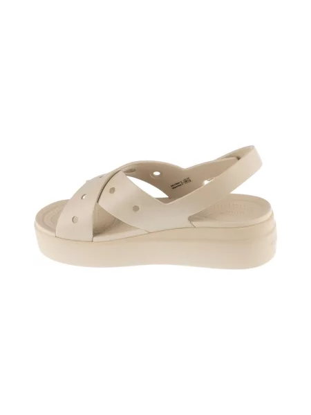Crocs Sandale Brooklyn 4U Cross Strap Sandal bej