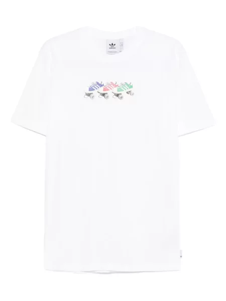 Tricou Adidas cu imagine alb