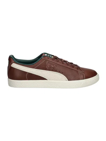 Sneakersy Puma skórzane brązowe
