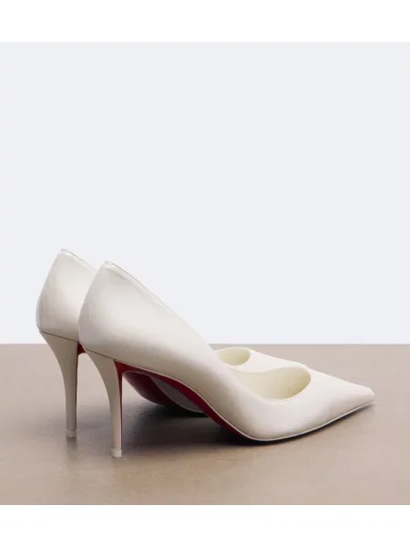 Kožené lodičky Christian Louboutin biela