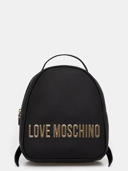 Раница Love Moschino дамска малък с апликация черно