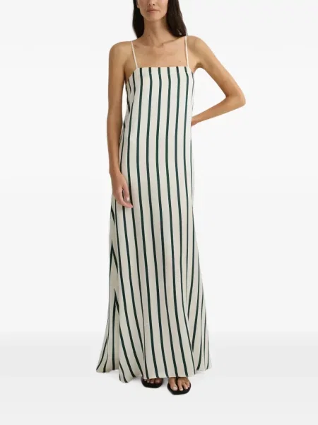 Rochie maxi Bondi Born de mătase alb