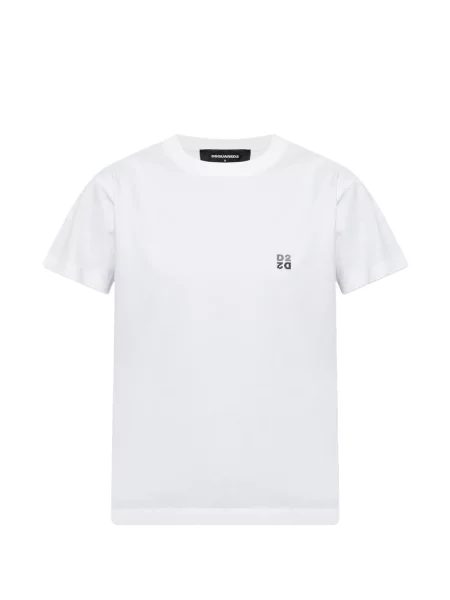 Tricou Dsquared2 cu aplicații alb