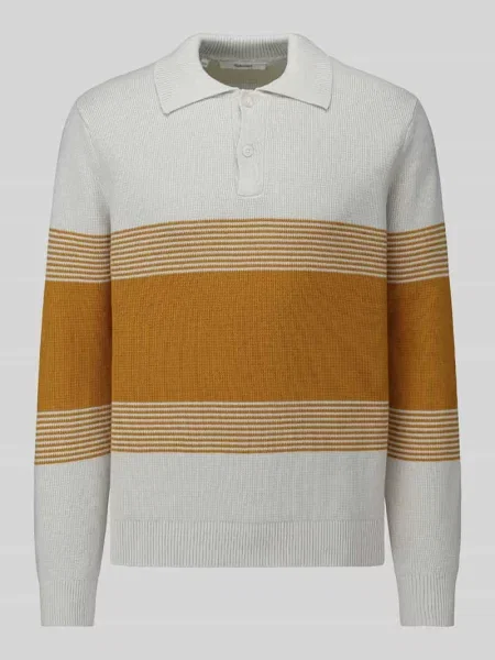 Sweter z czystej bawełny o kroju regular fit Selected żółty