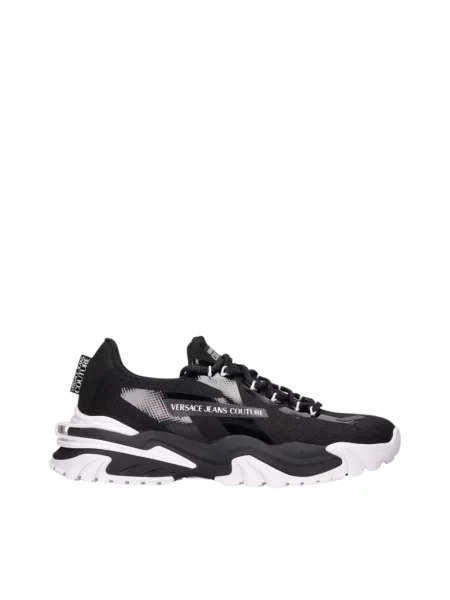 Sneakersy Versace skórzane czarne