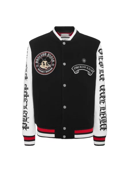 Kurtka skórzana Philipp Plein czarna
