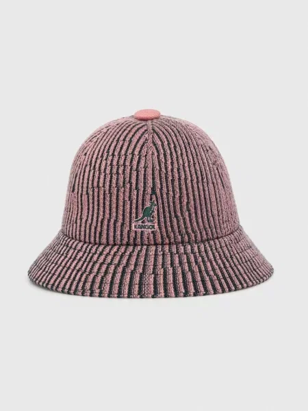 Klobuk s primesjo volne Kangol roza